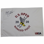 Bryson Dechambeau Signed 2020 US Open at Winged Foot Embroidered Flag JSA #KK80475