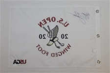 Bryson Dechambeau Signed 2020 US Open at Winged Foot Embroidered Flag JSA #KK80475