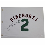 Jack Nicklaus Signed Pinehurst No. 2 Embroidered Flag FULL JSA LETTER #BB22275