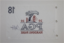 Collin Morikawa Signed 2020 PGA Championship at Harding Park Embroidered Flag JSA #JJ66322