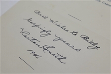 Horton Smith Signed & Dated 'Best Wishes' Note on Biltmore Forest CC Letterhead JSA ALOA