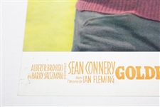 Sean Connery Post Swing 'Goldfinger' James Bond Lobby Card