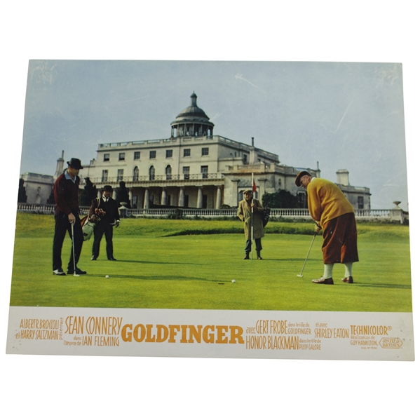 Sean Connery Putting Green 'Goldfinger' James Bond Lobby Card