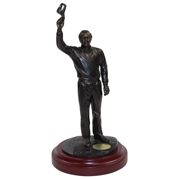 Arnold Palmer The Farewell From Swilcan Bridge Golf Statue by The Danbury Mint