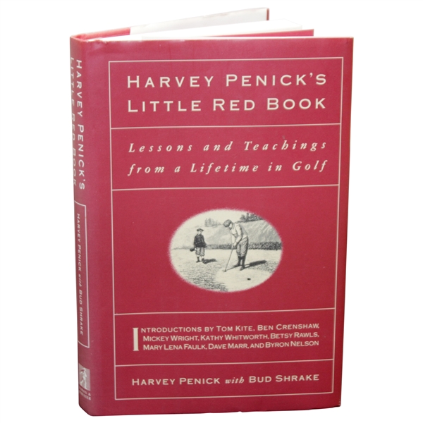 Harvey Penick Signed Little Red Book JSA ALOA