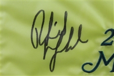 Phil Mickelson Signed 2006 Masters Embroidered flag - Framed with Photos JSA ALOA