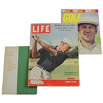 Ben Hogan 1955 LIFE Magazine, October 1997 Golf Digest, & 1957 1st Ed. Five Lessons Book
