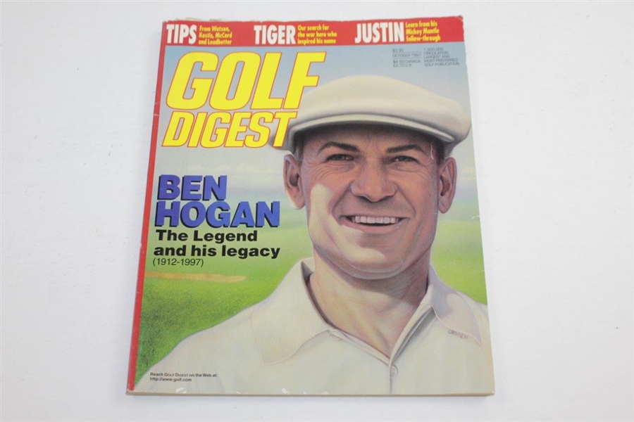 Ben Hogan 1955 LIFE Magazine, October 1997 Golf Digest, & 1957 1st Ed. Five Lessons Book