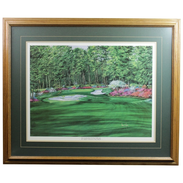 The Camellia Hole #10 'The Augusta Collection' Print by Nancy Raborn - Framed