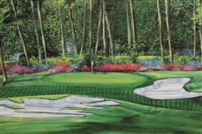 The Camellia Hole #10 'The Augusta Collection' Print by Nancy Raborn - Framed