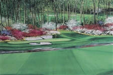The Golden Bell Hole #12 'The Augusta Collection' Print by Nancy Raborn - Framed