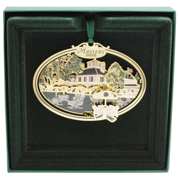 2020 Masters Tournament Clubhouse 3D Holiday Ornament in Original Box