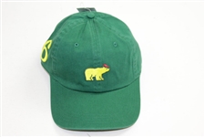 Jack Nicklaus Golden Bear Green '6' with Golden Bear Logo Hat - Unused