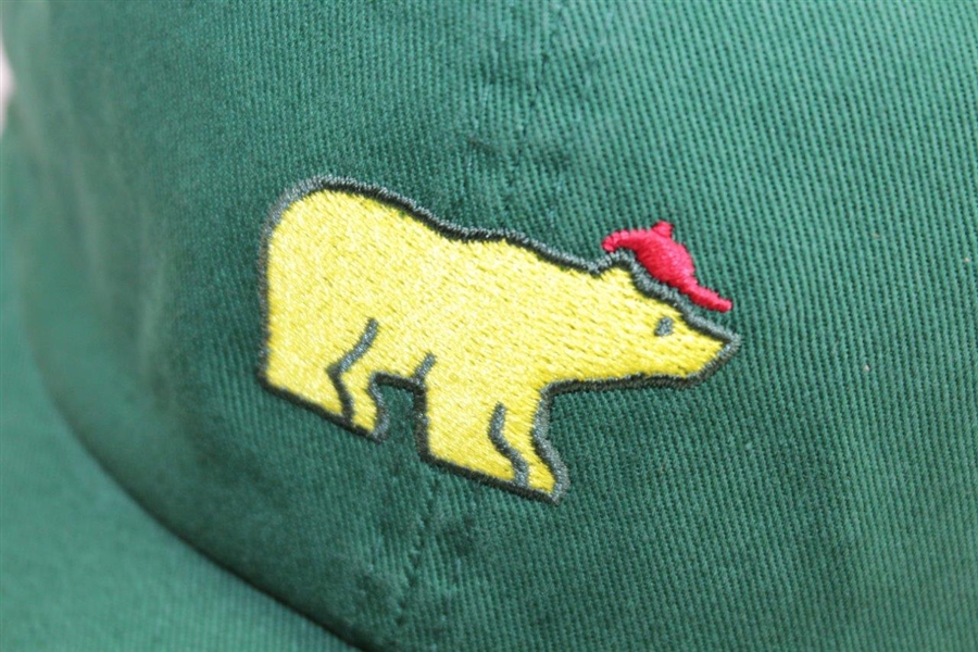 Jack Nicklaus Golden Bear Green '6' with Golden Bear Logo Hat - Unused