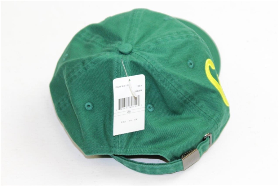 Jack Nicklaus Golden Bear Green '6' with Golden Bear Logo Hat - Unused