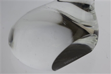 Tiffany & Co Luxury Large Leaded Crystal Art Glass Golf Club Paperweight