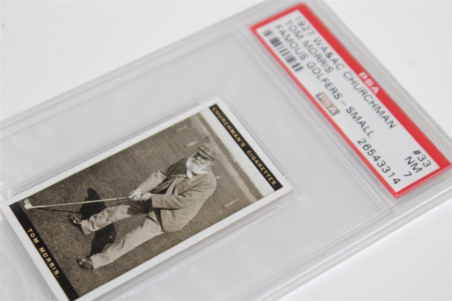 1927 WA & AC Churchman Famous Golfer Tom Morris Card #33 - PSA Slabbed #26543314