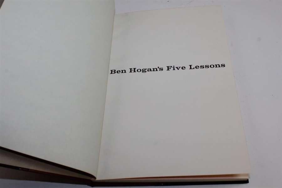 'Ben Hogan's Five Lessons' 1957 Deluxe Ltd Ed Book in Slipcase