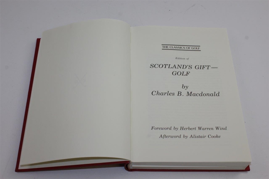 1985 'Scotland's Gift: Golf' by C.B. MacDonald - Classics of Golf Edition