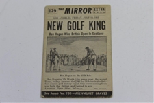 Ben Hogan 'New Golf King' 1953 Golf Card - July 10th
