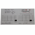 Tiger Woods Actual Match Used & Signed Final Rd 2006 HSC Champions Scorecard JSA ALOA