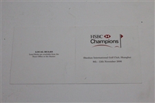 Tiger Woods Actual Match Used & Signed Final Rd 2006 HSC Champions Scorecard JSA ALOA