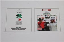 Tiger Woods Actual Match Used & Signed 3rd Rd 2007 Dubai Desert Classic Scorecard JSA ALOA