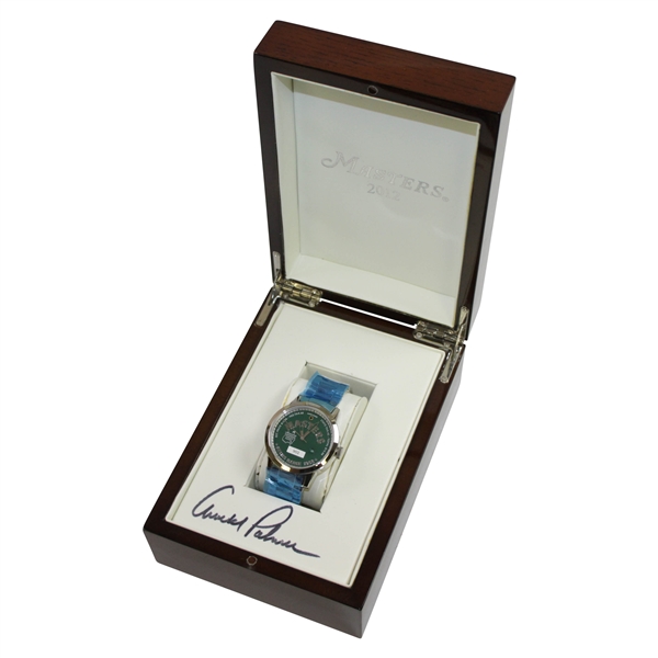 Arnold Palmer Signed Ltd Ed 2012 Masters '1962 Badge' Watch in Original Box - Unused JSA ALOA