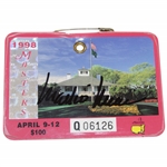 Mark OMeara Signed 1998 Masters Tournament SERIES Badge #Q06126 JSA ALOA