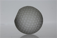 Tiffany & Co Luxury Leaded Crystal Art Glass Golf Ball Paperweight with Bag
