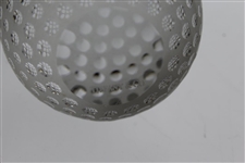 Tiffany & Co Luxury Leaded Crystal Art Glass Golf Ball Paperweight with Bag