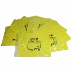 Ten (10) Embroidered 2020 Masters Flags in Original Sleeves - Unopened