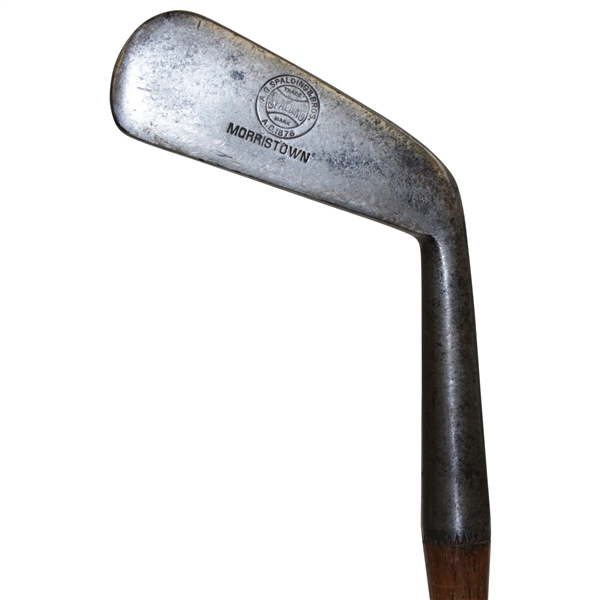 A.G. Spalding & Bros Morristown Trademark Makers Smooth Face Iron w/ Shaft Stamp