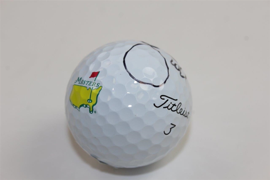 Adam Scott Signed Masters Logo Golf Ball JSA #HH25684