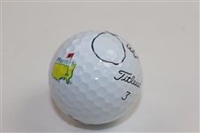 Adam Scott Signed Masters Logo Golf Ball JSA #HH25684