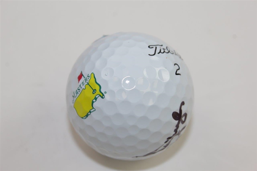 Jim Furyk Signed Masters Logo Golf Ball JSA #CC30292