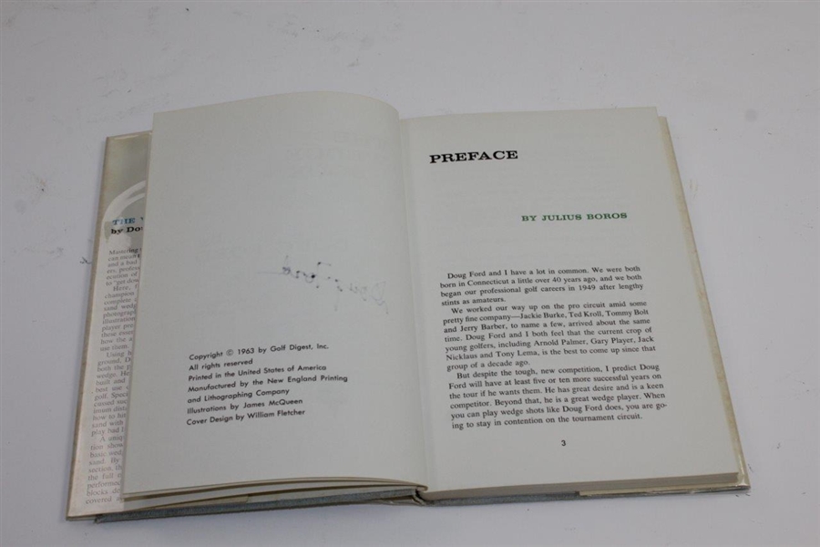 Doug Ford Signed 1963 'The Wedge Book' by Doug Ford JSA ALOA