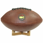 2020 Augusta National Masters Premium Leather Football by Links Kings w/ Wood Stand in Bag