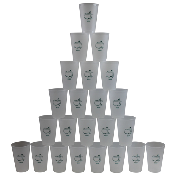 Twenty-Three (23) Masters 2020 Tournament Logo Plastic Drinking Cups