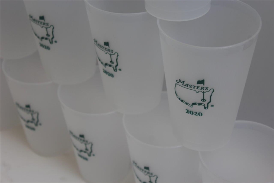 Twenty-Three (23) Masters 2020 Tournament Logo Plastic Drinking Cups