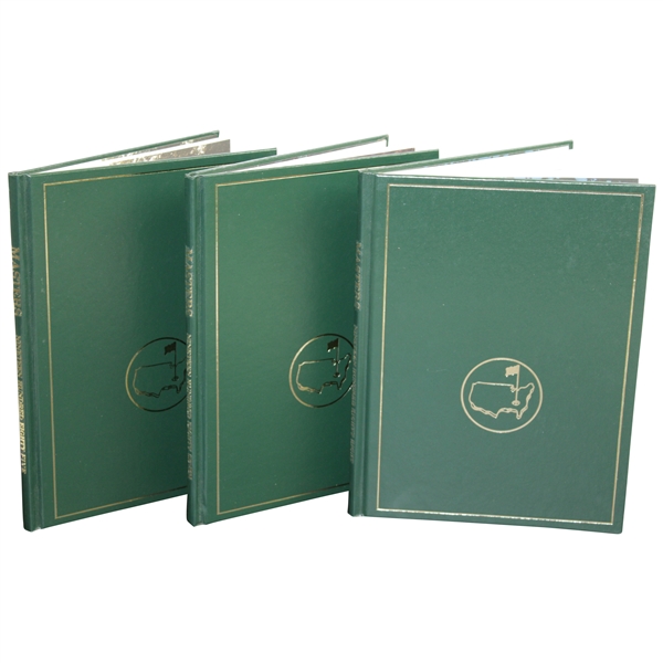 1985, 1987, & 1988 Masters Tournament Annual Books - Langer, Mize, & Lyle Winners