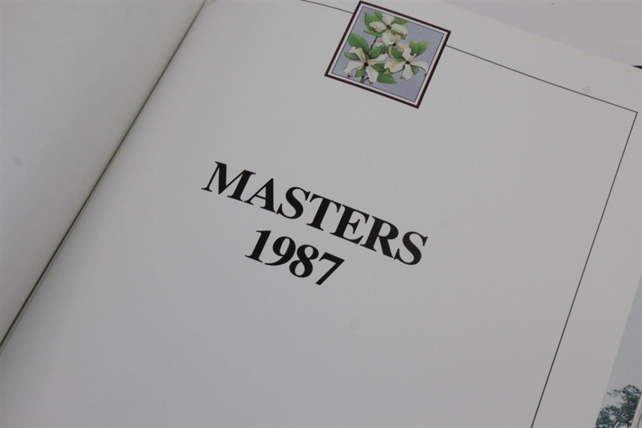 1985, 1987, & 1988 Masters Tournament Annual Books - Langer, Mize, & Lyle Winners