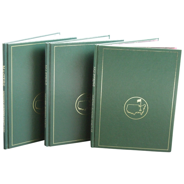 1989, 1990, & 1996 Masters Tournament Annual Books - All Nick Faldo Wins
