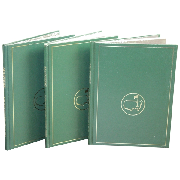 1991, 1993, & 1994 Masters Tournament Annual Books - Woosnam, Langer, & Olazabal Winners