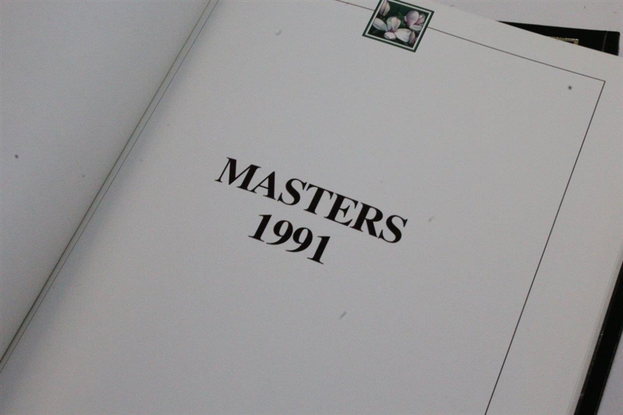 1991, 1993, & 1994 Masters Tournament Annual Books - Woosnam, Langer, & Olazabal Winners