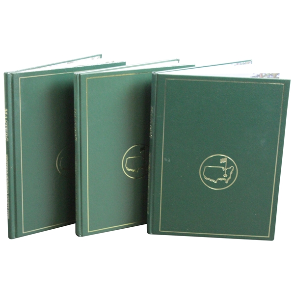 1995, 1998, & 1999 Masters Tournament Annual Books - Crenshaw, OMeara, & Olazabal Winners