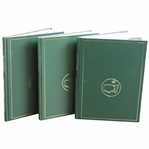 1995, 1998, & 1999 Masters Tournament Annual Books - Crenshaw, OMeara, & Olazabal Winners