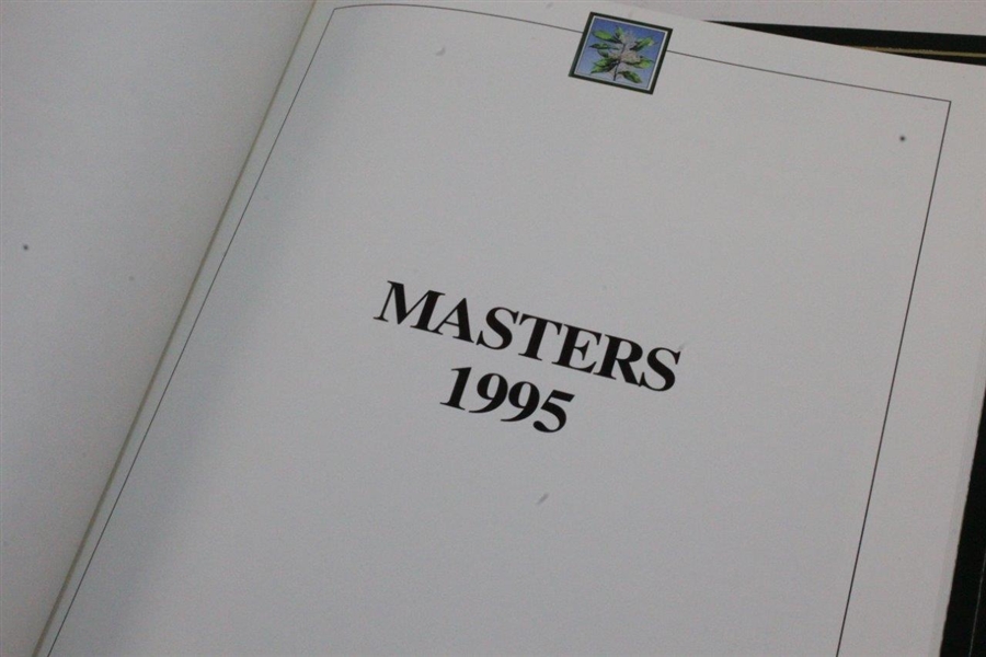 1995, 1998, & 1999 Masters Tournament Annual Books - Crenshaw, O'Meara, & Olazabal Winners