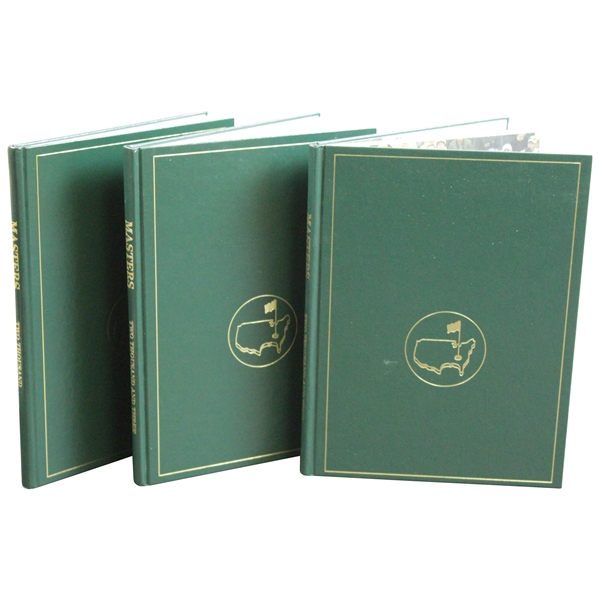 2000, 2003, & 2004 Masters Tournament Annual Books - Singh, Weir, & Mickelson Winners