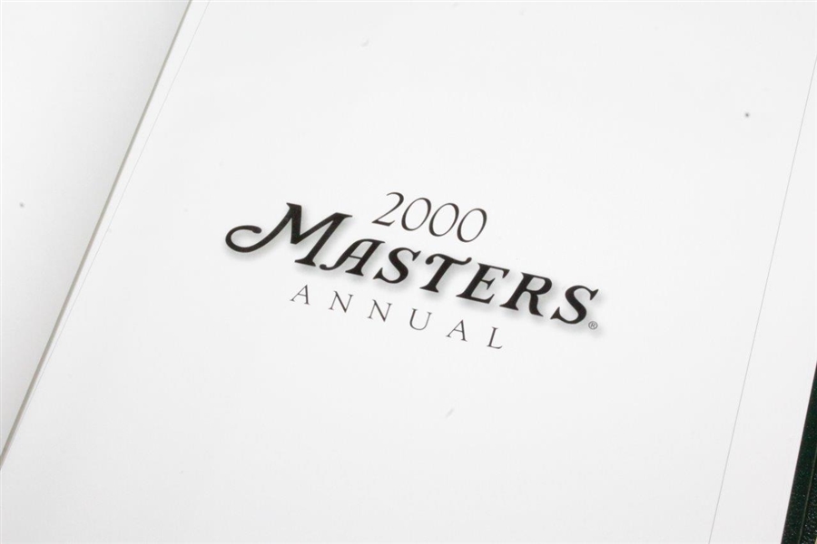 2000, 2003, & 2004 Masters Tournament Annual Books - Singh, Weir, & Mickelson Winners